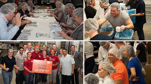 Food for the Soul: We Packed 54,432 Meals for Children! 5 FMSC event - collage