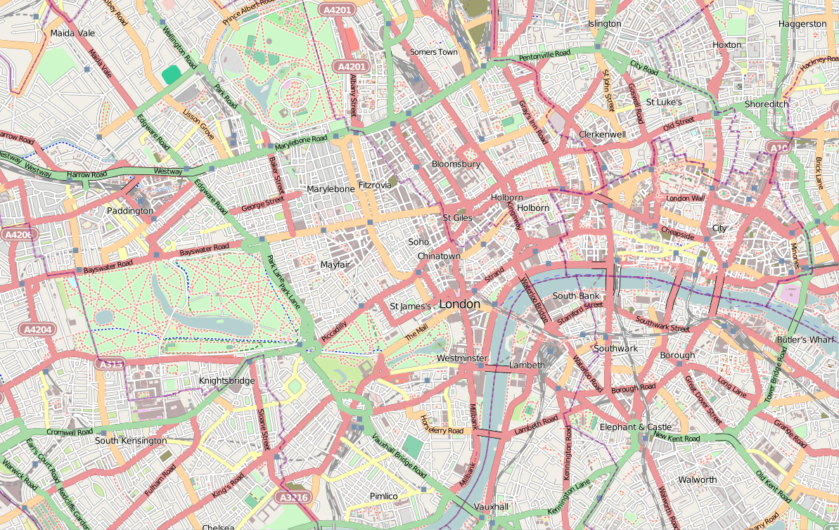 Metadata Indexing and Structure: Bringing Order to the Chaos 3 Open street map of central London.