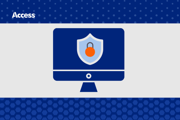 Graphic depicting cybersecurity