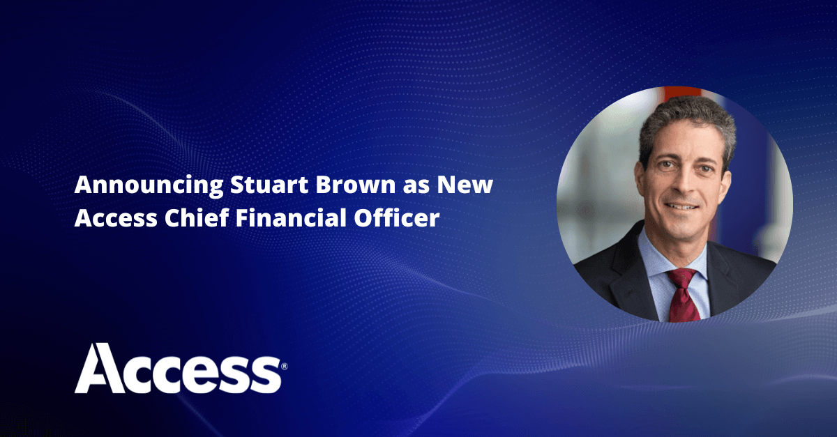Access Announces Stuart Brown as Its New Chief Financial Officer