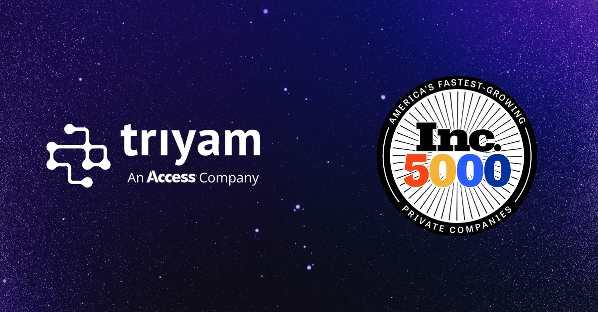 Triyam Recognized on Inc. 5000 List for the Fourth Consecutive Year